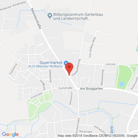 Position der Autogas-Tankstelle: Star Tankstelle in 48167, Münster