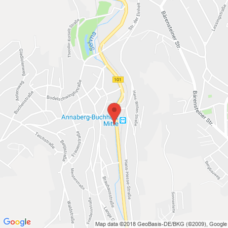 Standort der Tankstelle: ESSO Tankstelle in 09456, ANNABERG-BUCHHOLZ