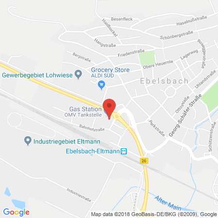 Standort der Tankstelle: OMV Tankstelle in 97500, Ebelsbach