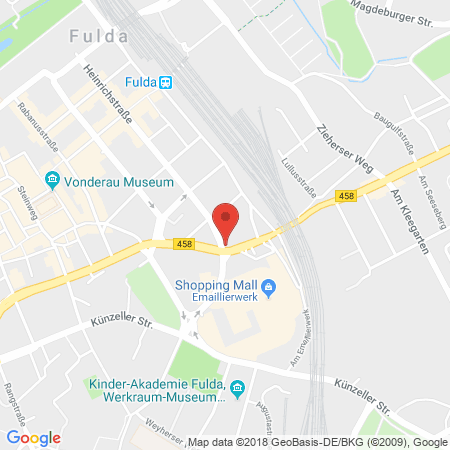 Position der Autogas-Tankstelle: Rhv Tankstelle in 36037, Fulda