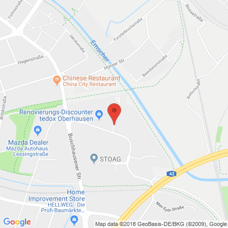 Standort der Autogas Tankstelle: Liqui-Moly-Tankstelle Udo Brüning in 46149, Oberhausen-Buschhausen