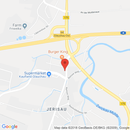 Position der Autogas-Tankstelle: Total Glauchau in 08371, Glauchau
