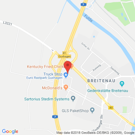 Standort der Autogas Tankstelle: Lomo Autohof, Lorenz Mohr GmbH & Co. KG in 34302, Guxhagen