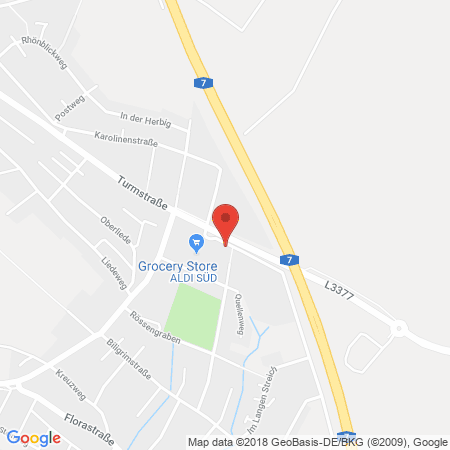 Standort der Autogas Tankstelle: rhv Tankstelle in 36093, Künzell