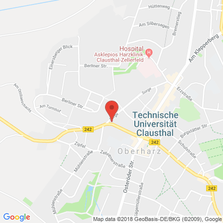 Standort der Tankstelle: TAS Tankstelle in 38678, Clausthal
