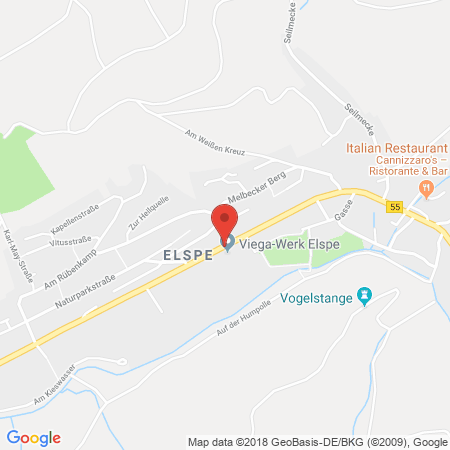 Position der Autogas-Tankstelle: Star Tankstelle in 57368, Lennestadt-elspe