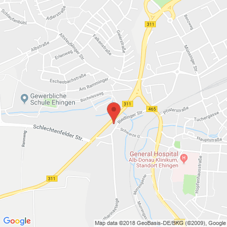 Standort der Tankstelle: BFT Tankstelle in 89584, Ehingen
