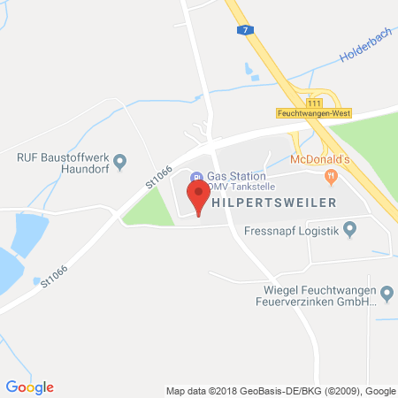 Position der Autogas-Tankstelle: OMV Truckstop in 91625, Schnelldorf