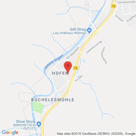 Standort der Tankstelle: Agip Tankstelle in 87480, Weitnau/Hofen