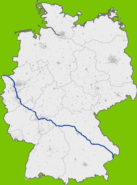 Verlauf der Autobahn A3 Verlauf der Autobahn A3