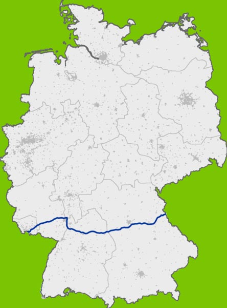 Verlauf der Autobahn A6