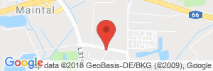Position der Autogas-Tankstelle: Autogas Frankfurt GmbH in 63477, Maintal