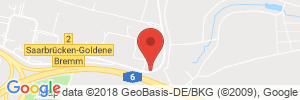 Position der Autogas-Tankstelle: Petes-Stop Automatentankstelle in 66111, Saarbrücken