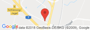 Position der Autogas-Tankstelle: Autohof Wikinger Land in 24866, Busdorf
