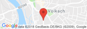 Position der Autogas-Tankstelle: bft Tankstelle Walther in 97332, Volkach