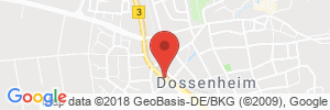 Position der Autogas-Tankstelle: Autohaus Bernhard Gehrig in 69221, Dossenheim
