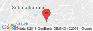 Position der Autogas-Tankstelle: SKODA - Autohaus am Festplatz GmbH & Co. KG in 98574, Schmalkalden