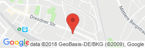 Position der Autogas-Tankstelle: Sachsengarage Coswig in 01640, Coswig