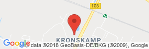 Position der Autogas-Tankstelle: Q 1 Tankstelle Przybilski in 18299, Laage-Kronskamp