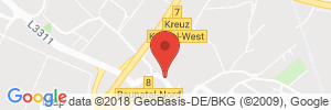 Position der Autogas-Tankstelle: Westfalen-Tankstelle Wilhelm Dittmar (Baunatal) in 34225, Baunatal