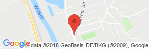 Position der Autogas-Tankstelle: Aral Tankstelle Jantzon & Hocke KG in 32602, Vlotho-Uffeln