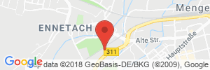 Position der Autogas-Tankstelle: Auto- und Motorradhaus Knaus in 88512, Mengen