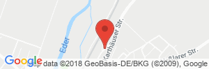 Position der Autogas-Tankstelle: Autohaus Hilgenberg in 34587, Felsberg