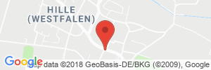 Position der Autogas-Tankstelle: Q1 Tankstelle Horstmann in 32479, Hille