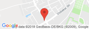 Position der Autogas-Tankstelle: HEM Tankstelle Riesenbeck in 27793, Wildeshausen