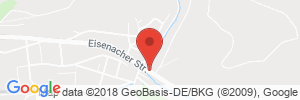 Position der Autogas-Tankstelle: ARAL-Tankstelle Michael Brandau in 36217, Ronshausen