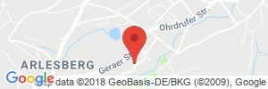 Position der Autogas-Tankstelle: D+B Tankstelle in 98716, Geraberg