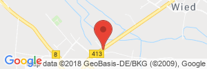 Position der Autogas-Tankstelle: ARAL-Tankstelle Herbert Giehl in 57629, Höchstenbach