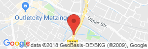 Position der Autogas-Tankstelle: OMV Station Fabian Liss in 72555, Metzingen