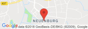 Position der Autogas-Tankstelle: Esso Tankstelle / Autohaus Claas Penning in 26340, Zetel-Neuenburg