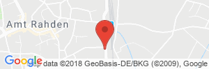 Position der Autogas-Tankstelle: Reiffeisen Genossenschaft Rahden in 32369, Rahden