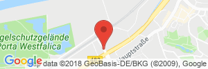 Position der Autogas-Tankstelle: Autohaus Jäckel in 32457, Porta Westfalica