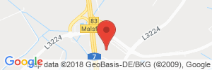 Position der Autogas-Tankstelle: Maxi-Autohof Malsfeld (ESSO) in 34323, Malsfeld