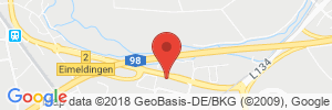 Position der Autogas-Tankstelle: Autohof Binzen - Shell Autohof in 79589, Binzen