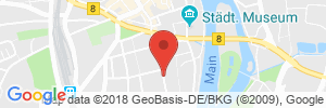 Position der Autogas-Tankstelle: Auto Service Kaupa in 97318, Kitzingen