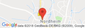 Position der Autogas-Tankstelle: Autogas Rhön in 97647, Nordheim