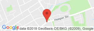 Position der Autogas-Tankstelle: Q1 Tankstelle Ballweg in 33607, Bielefeld