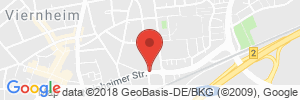 Position der Autogas-Tankstelle: BFT-Tankstelle Stockert in 68519, Viernheim