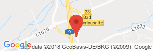 Position der Autogas-Tankstelle: Shell Tankstelle in 07639, Bad Klosterlausnitz