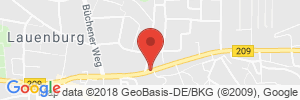 Position der Autogas-Tankstelle: Shell-Tankstelle in 21481, Lauenburg/Elbe