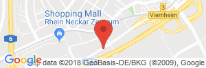 Position der Autogas-Tankstelle: Autohaus Hoock in 68519, Viernheim