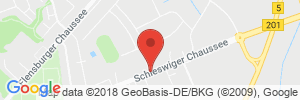 Position der Autogas-Tankstelle: Shell-Tankstelle in 25813, Husum