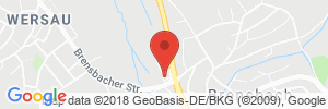 Position der Autogas-Tankstelle: Shell Station, Eidenmüller & Söhne GmbH in 64395, Brensbach
