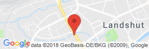 Position der Autogas-Tankstelle: AGIP Tankstelle in 84034, Landshut