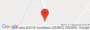 Position der Autogas-Tankstelle: Tankstelle Grote in 32791, Lage