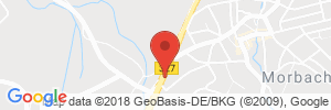 Position der Autogas-Tankstelle: Esso-Station in 54497, Morbach